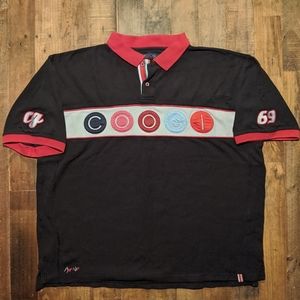 Vintage Coogi Spellout Polo Shirt Embroidered